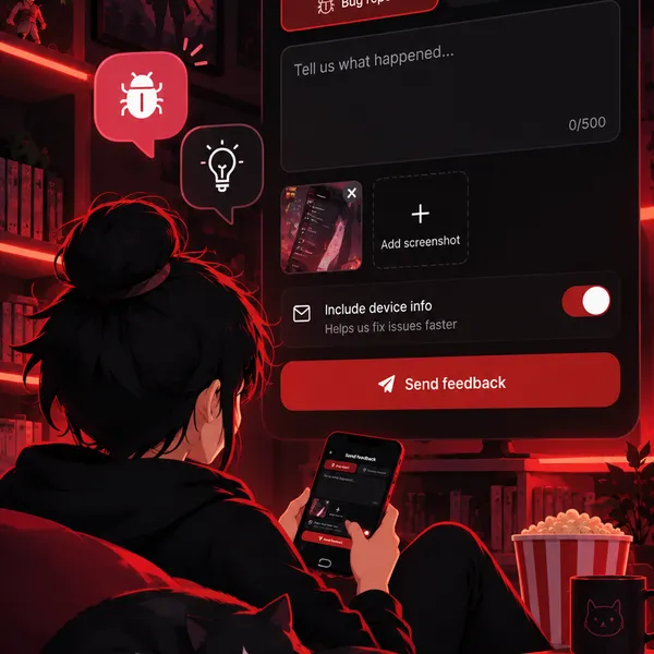 Cinévo feedback screen