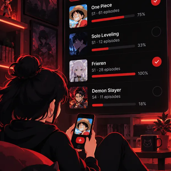 Cinévo watchlist and episode tracking screen